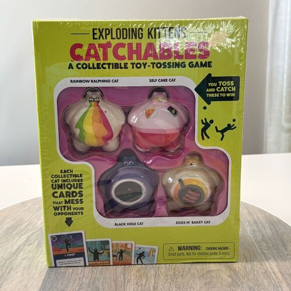 Exploding Kittens Catchables Toy Game Set Of 4 New